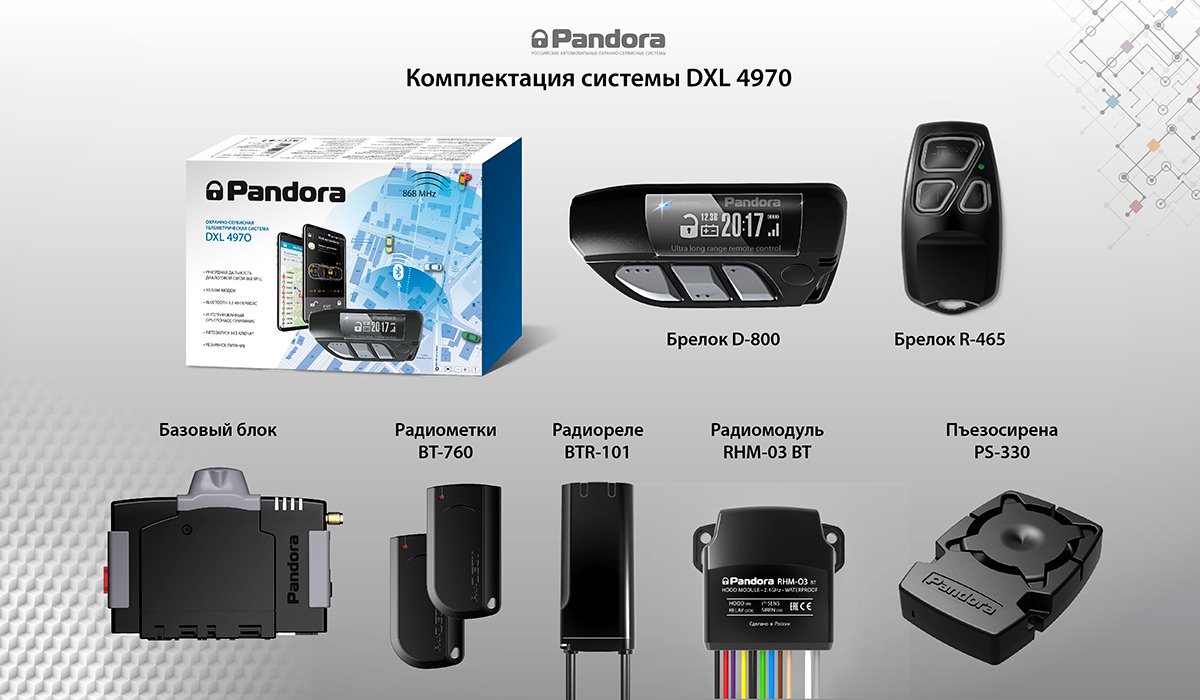 Комплектация Pandora DXL 4970